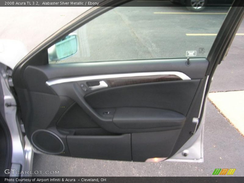 Alabaster Silver Metallic / Ebony 2008 Acura TL 3.2
