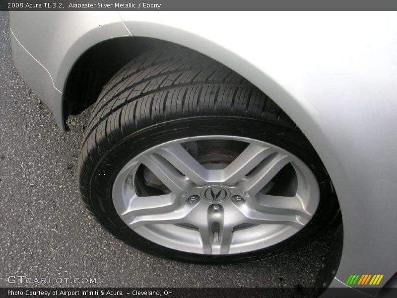 Alabaster Silver Metallic / Ebony 2008 Acura TL 3.2