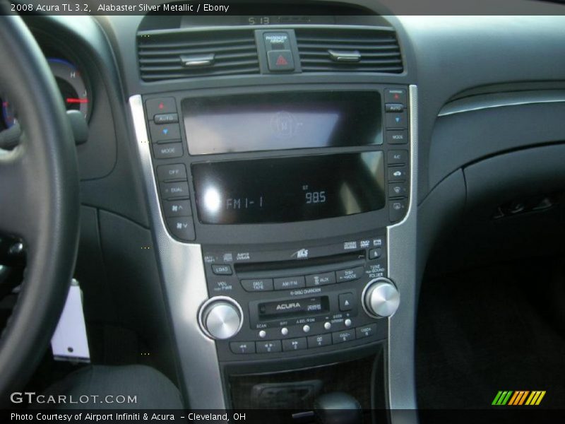 Alabaster Silver Metallic / Ebony 2008 Acura TL 3.2