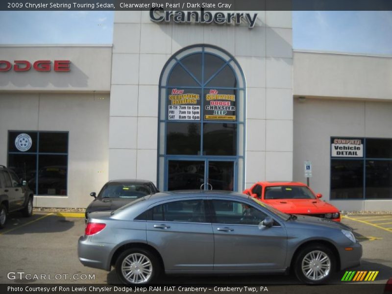 Clearwater Blue Pearl / Dark Slate Gray 2009 Chrysler Sebring Touring Sedan