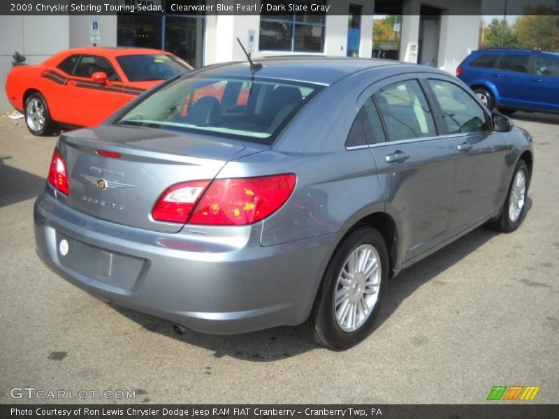 Clearwater Blue Pearl / Dark Slate Gray 2009 Chrysler Sebring Touring Sedan