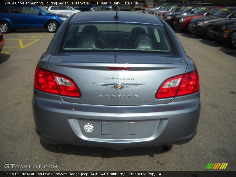 Clearwater Blue Pearl / Dark Slate Gray 2009 Chrysler Sebring Touring Sedan