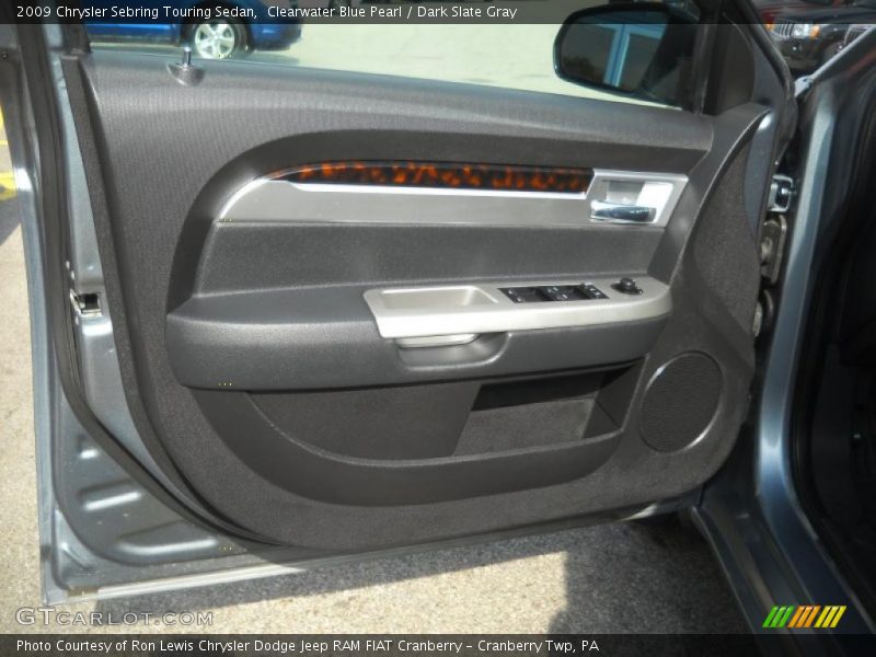 Clearwater Blue Pearl / Dark Slate Gray 2009 Chrysler Sebring Touring Sedan