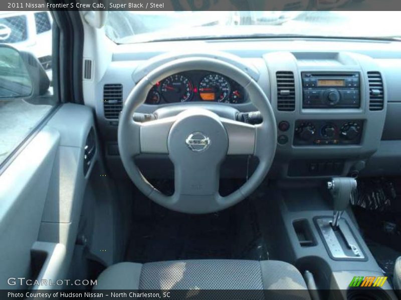 Super Black / Steel 2011 Nissan Frontier S Crew Cab