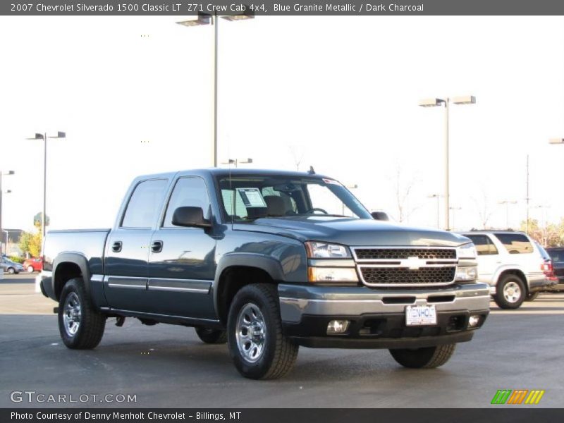 Blue Granite Metallic / Dark Charcoal 2007 Chevrolet Silverado 1500 Classic LT  Z71 Crew Cab 4x4