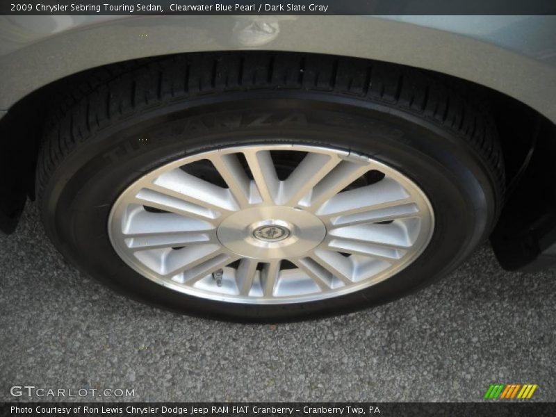 Clearwater Blue Pearl / Dark Slate Gray 2009 Chrysler Sebring Touring Sedan