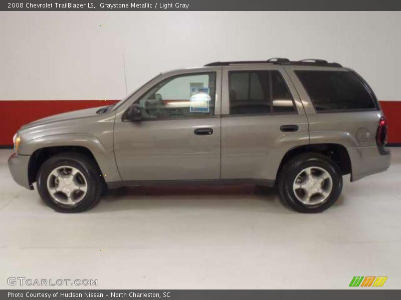 Graystone Metallic / Light Gray 2008 Chevrolet TrailBlazer LS