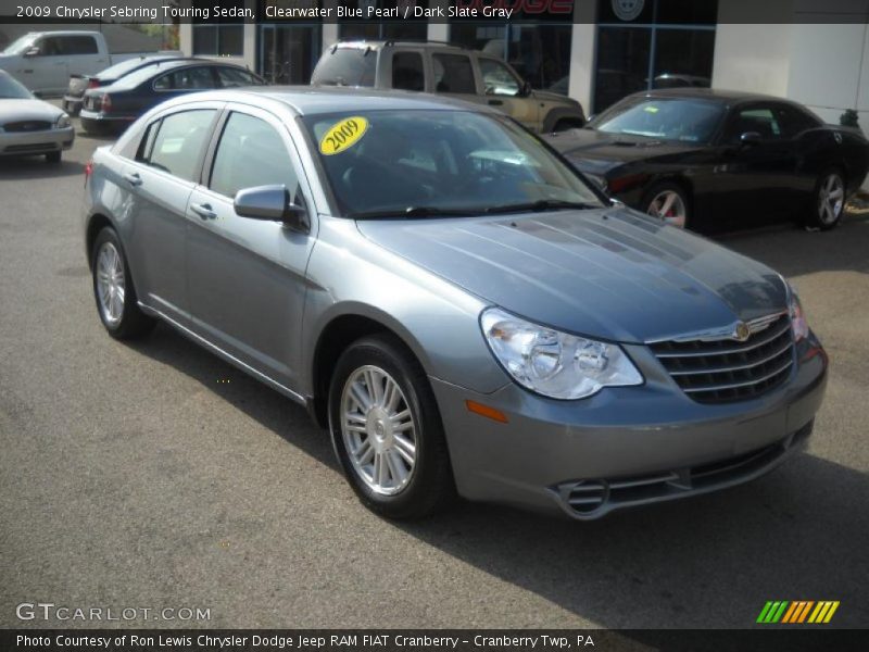 Clearwater Blue Pearl / Dark Slate Gray 2009 Chrysler Sebring Touring Sedan