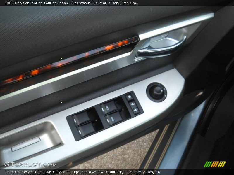 Clearwater Blue Pearl / Dark Slate Gray 2009 Chrysler Sebring Touring Sedan