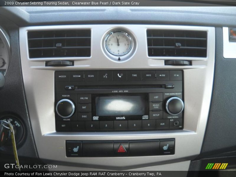 Clearwater Blue Pearl / Dark Slate Gray 2009 Chrysler Sebring Touring Sedan