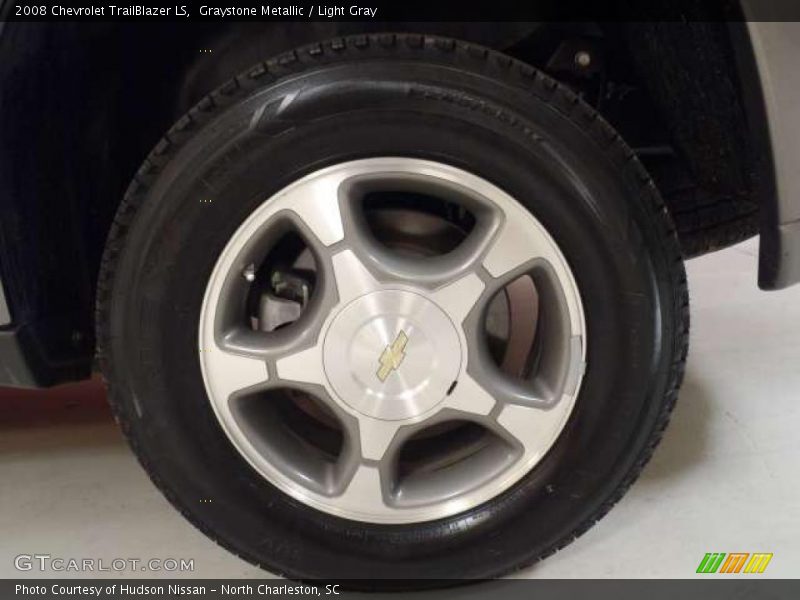 Graystone Metallic / Light Gray 2008 Chevrolet TrailBlazer LS