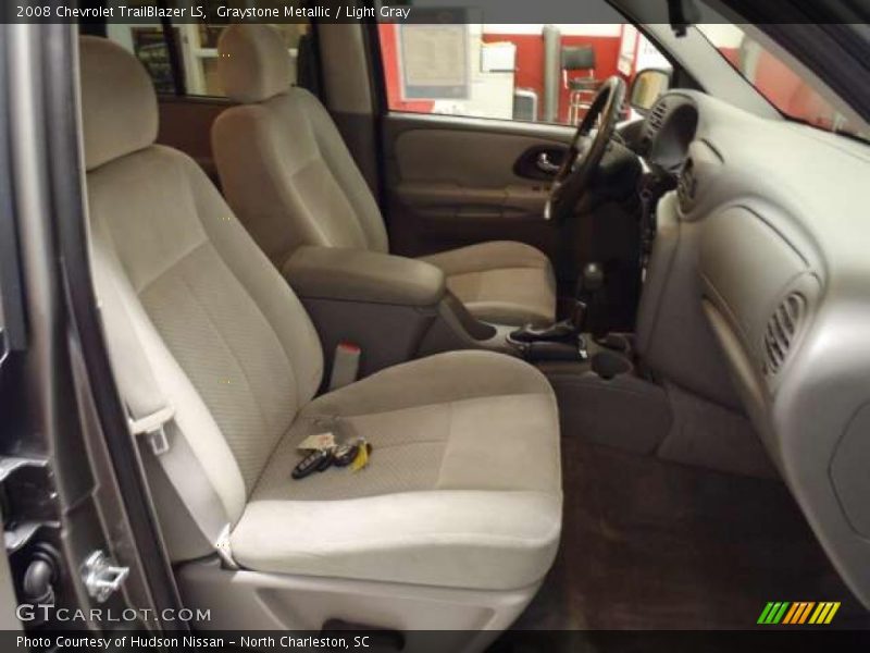 Graystone Metallic / Light Gray 2008 Chevrolet TrailBlazer LS