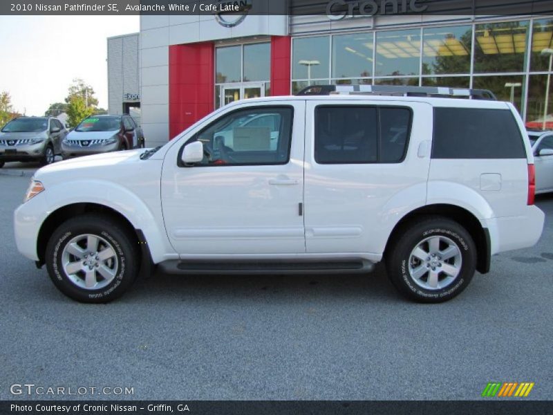 Avalanche White / Cafe Latte 2010 Nissan Pathfinder SE