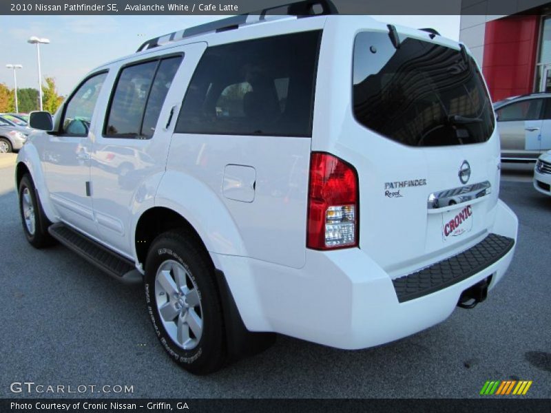 Avalanche White / Cafe Latte 2010 Nissan Pathfinder SE