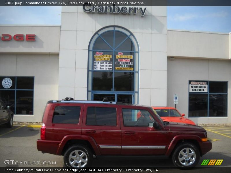 Red Rock Pearl / Dark Khaki/Light Graystone 2007 Jeep Commander Limited 4x4