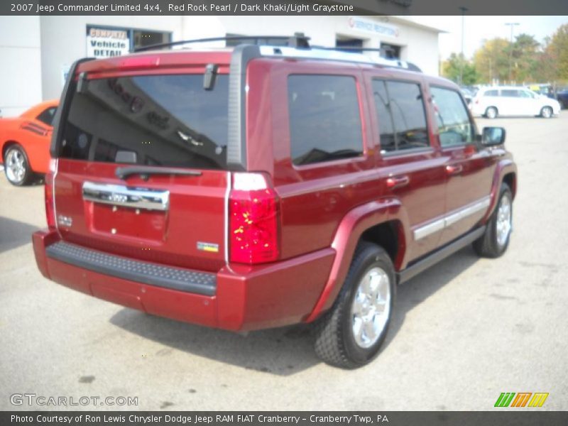 Red Rock Pearl / Dark Khaki/Light Graystone 2007 Jeep Commander Limited 4x4