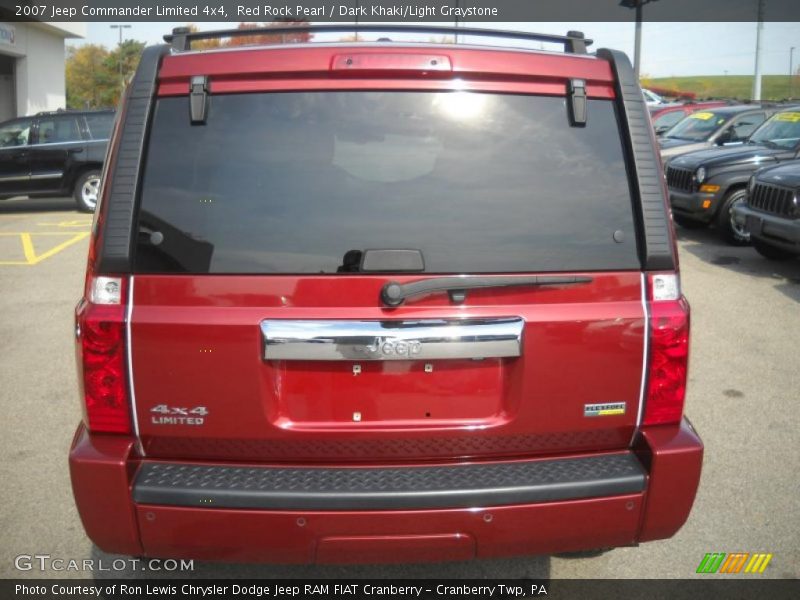 Red Rock Pearl / Dark Khaki/Light Graystone 2007 Jeep Commander Limited 4x4