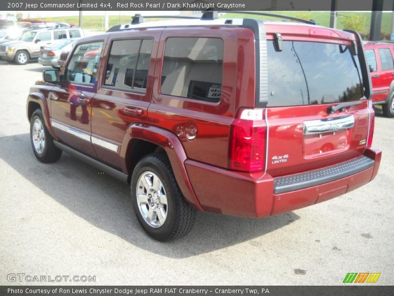 Red Rock Pearl / Dark Khaki/Light Graystone 2007 Jeep Commander Limited 4x4