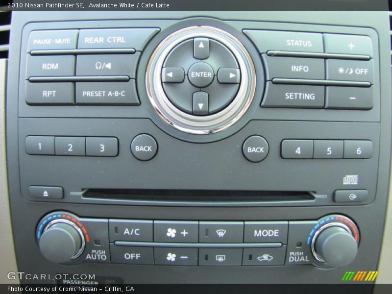 Avalanche White / Cafe Latte 2010 Nissan Pathfinder SE