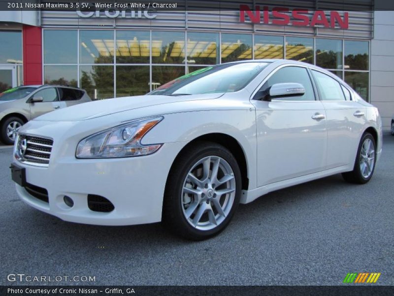 Winter Frost White / Charcoal 2011 Nissan Maxima 3.5 SV