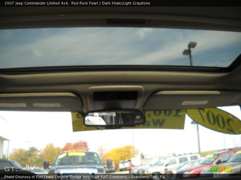 Red Rock Pearl / Dark Khaki/Light Graystone 2007 Jeep Commander Limited 4x4