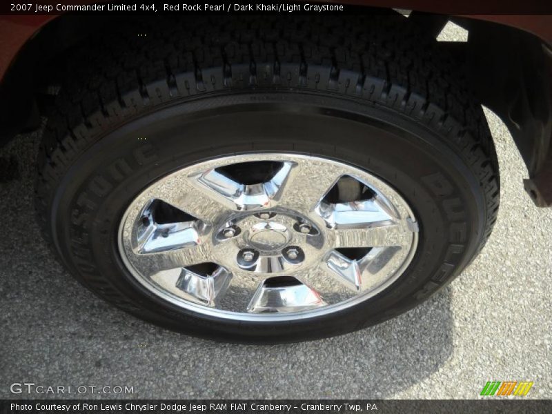 Red Rock Pearl / Dark Khaki/Light Graystone 2007 Jeep Commander Limited 4x4