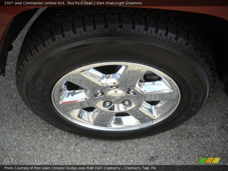 Red Rock Pearl / Dark Khaki/Light Graystone 2007 Jeep Commander Limited 4x4