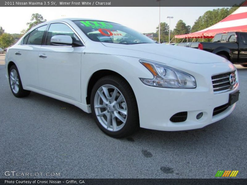 Winter Frost White / Charcoal 2011 Nissan Maxima 3.5 SV