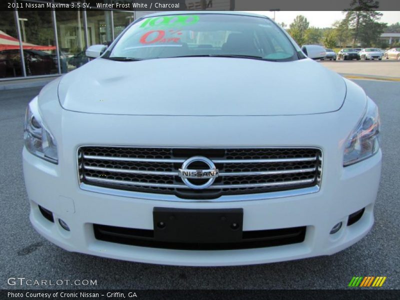 Winter Frost White / Charcoal 2011 Nissan Maxima 3.5 SV