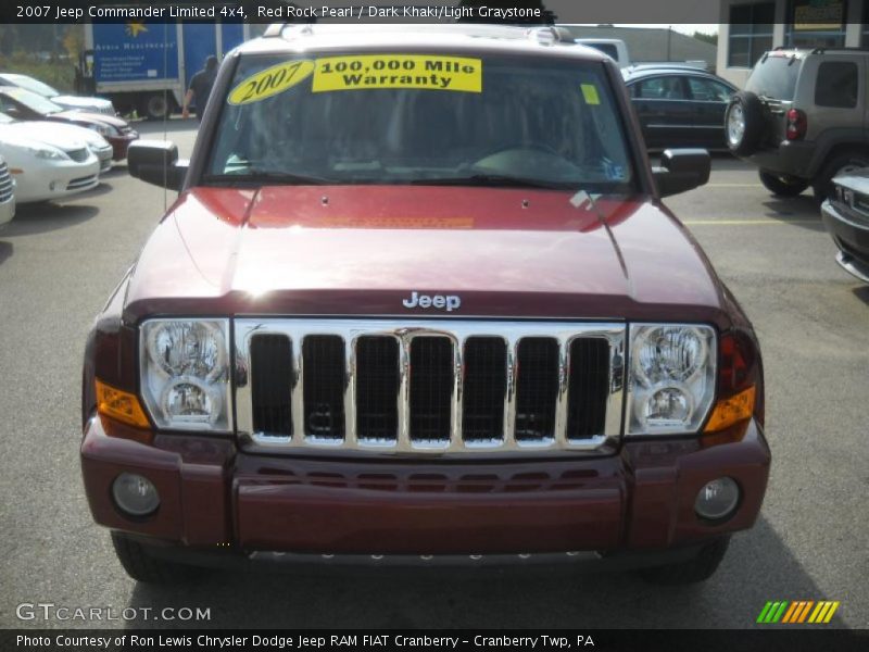 Red Rock Pearl / Dark Khaki/Light Graystone 2007 Jeep Commander Limited 4x4