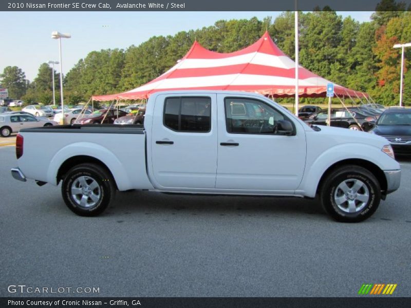 Avalanche White / Steel 2010 Nissan Frontier SE Crew Cab