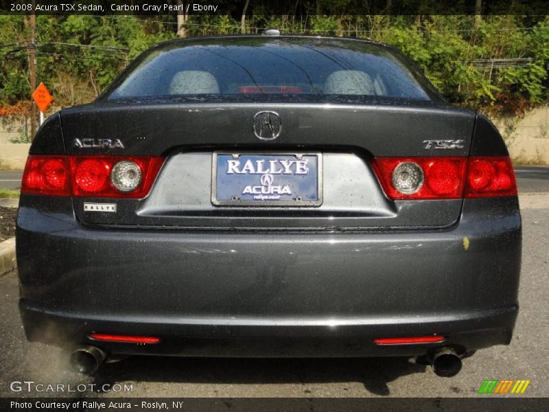 Carbon Gray Pearl / Ebony 2008 Acura TSX Sedan