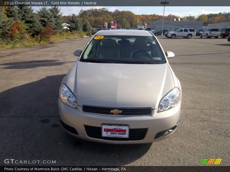 Gold Mist Metallic / Neutral 2010 Chevrolet Impala LT