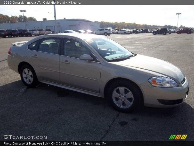 Gold Mist Metallic / Neutral 2010 Chevrolet Impala LT