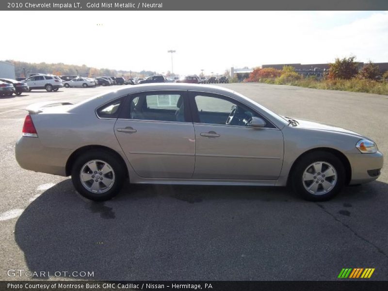 Gold Mist Metallic / Neutral 2010 Chevrolet Impala LT