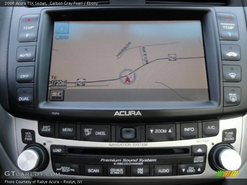 Carbon Gray Pearl / Ebony 2008 Acura TSX Sedan