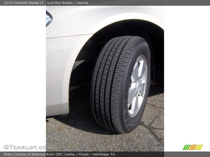 Gold Mist Metallic / Neutral 2010 Chevrolet Impala LT