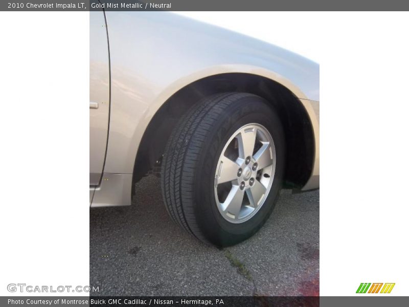 Gold Mist Metallic / Neutral 2010 Chevrolet Impala LT