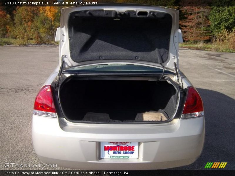 Gold Mist Metallic / Neutral 2010 Chevrolet Impala LT