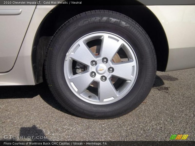 Gold Mist Metallic / Neutral 2010 Chevrolet Impala LT