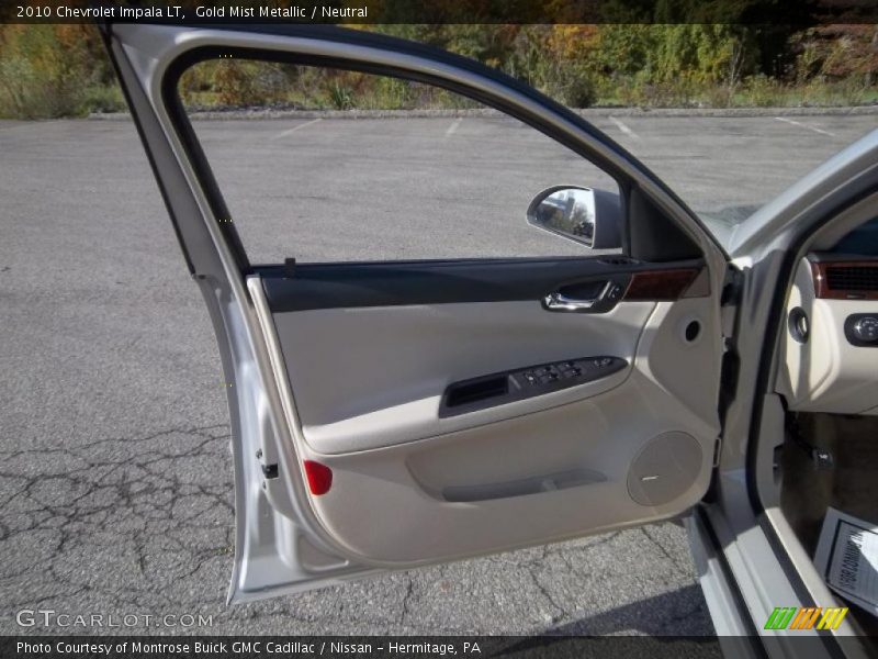 Gold Mist Metallic / Neutral 2010 Chevrolet Impala LT