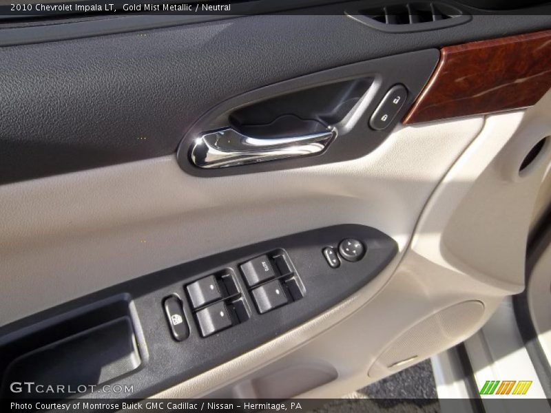 Gold Mist Metallic / Neutral 2010 Chevrolet Impala LT