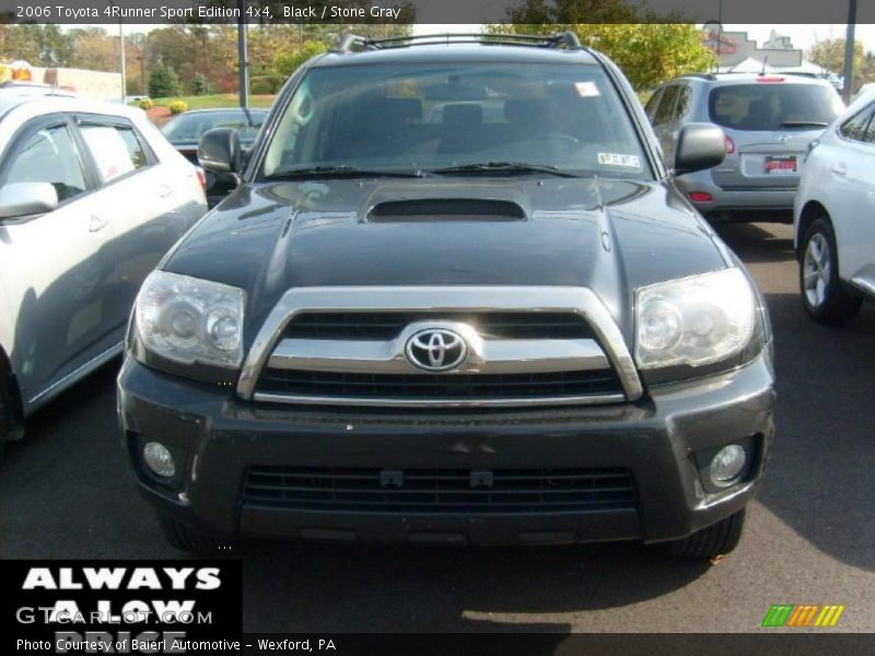 Black / Stone Gray 2006 Toyota 4Runner Sport Edition 4x4