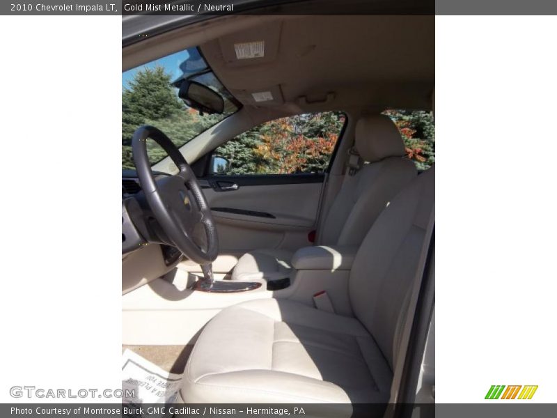 Gold Mist Metallic / Neutral 2010 Chevrolet Impala LT