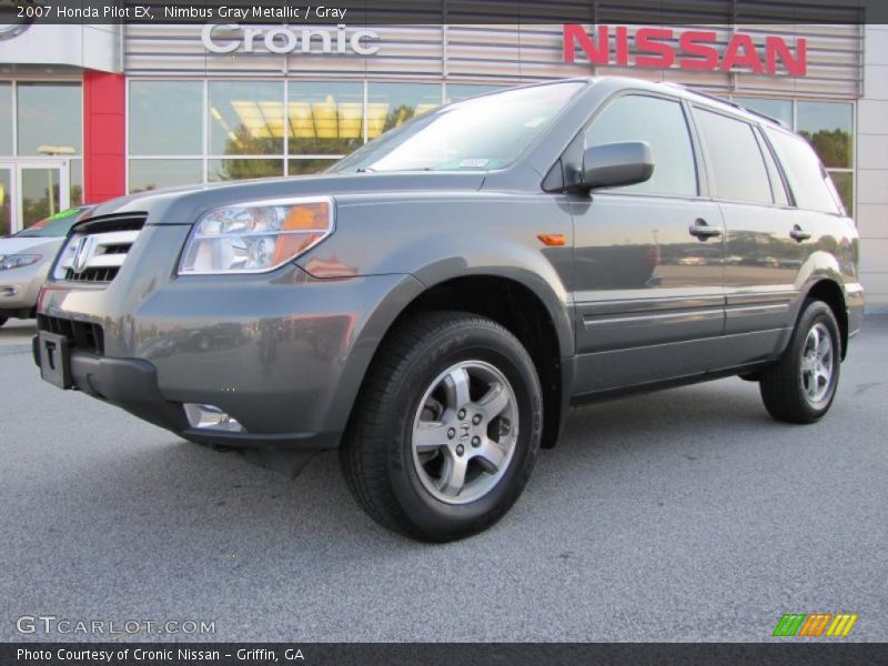 Nimbus Gray Metallic / Gray 2007 Honda Pilot EX
