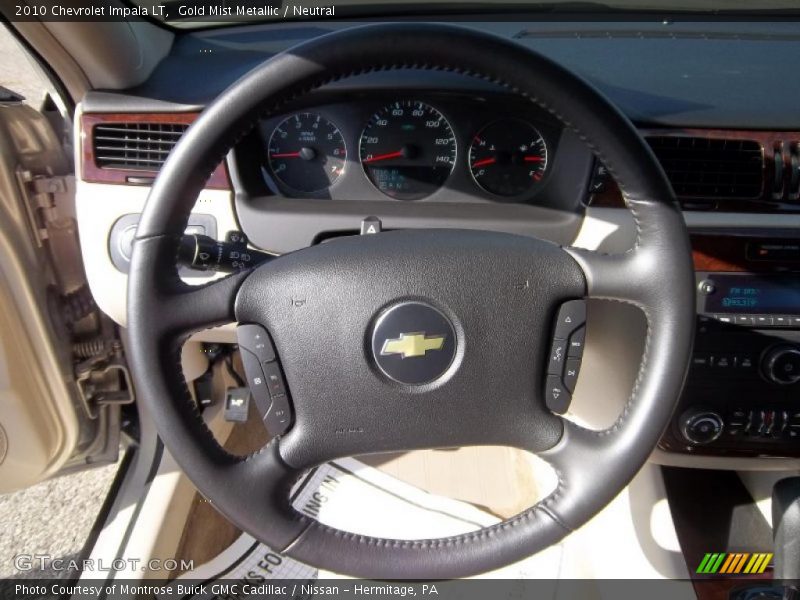 Gold Mist Metallic / Neutral 2010 Chevrolet Impala LT