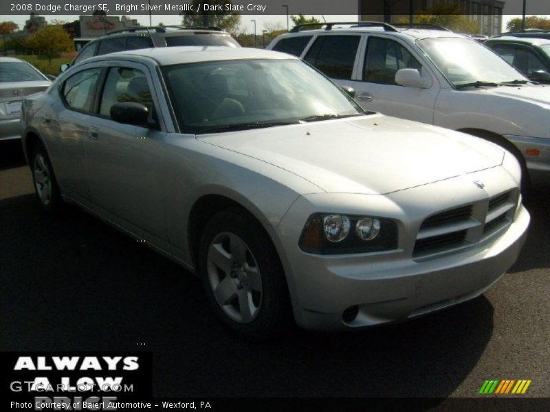 Bright Silver Metallic / Dark Slate Gray 2008 Dodge Charger SE