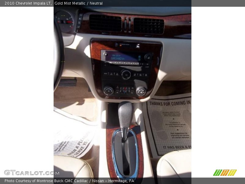 Gold Mist Metallic / Neutral 2010 Chevrolet Impala LT