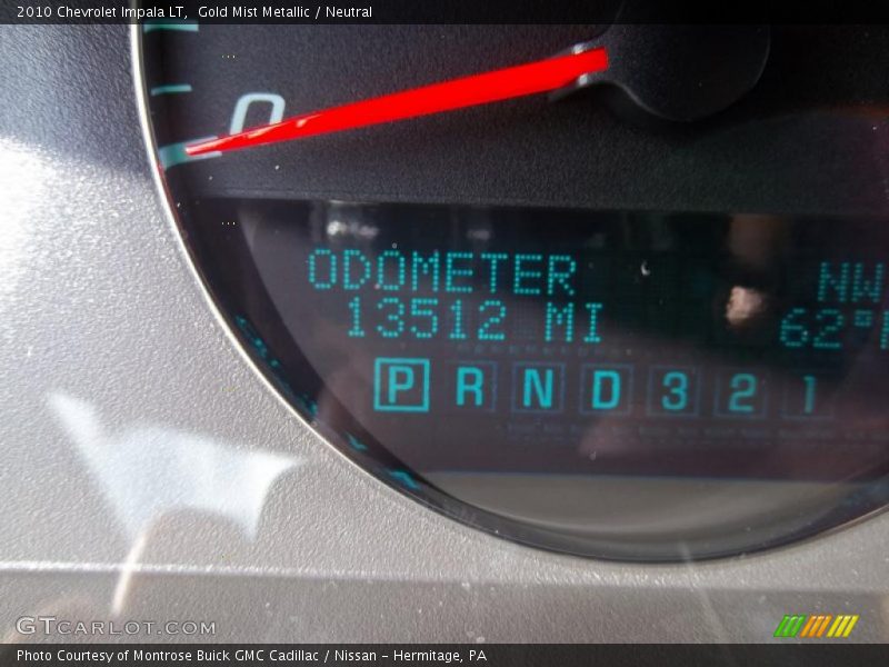 Gold Mist Metallic / Neutral 2010 Chevrolet Impala LT