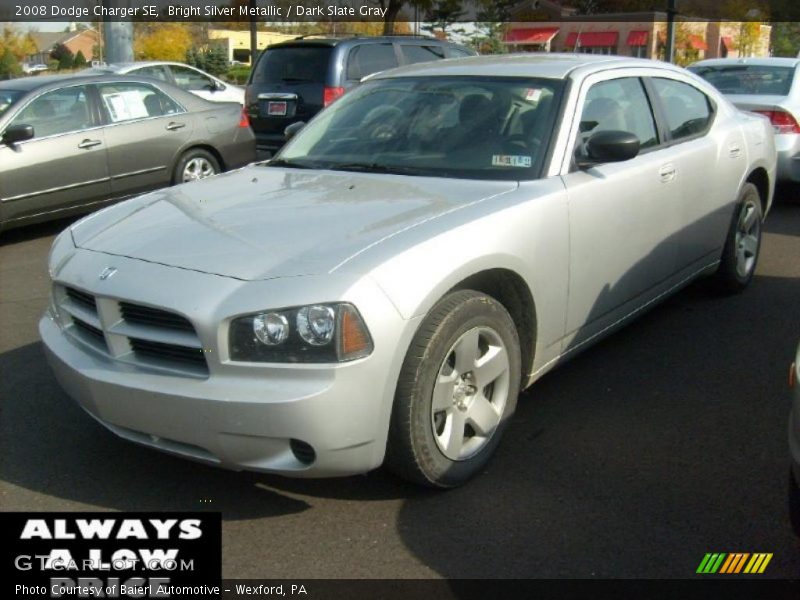 Bright Silver Metallic / Dark Slate Gray 2008 Dodge Charger SE